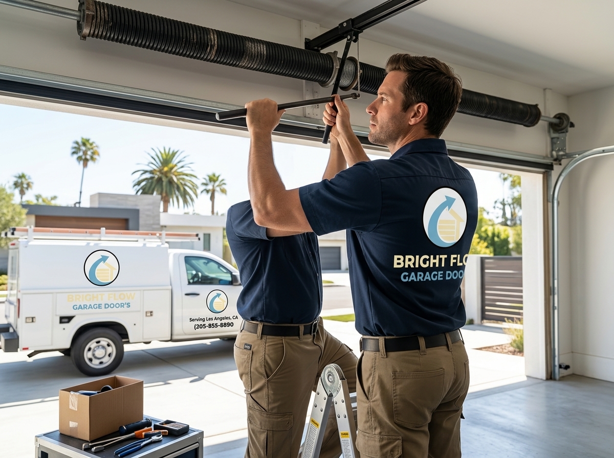 Garage Door Safety Check in Los Angeles